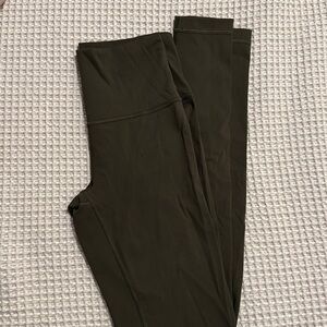 Olive Lululemon Women's Leggings